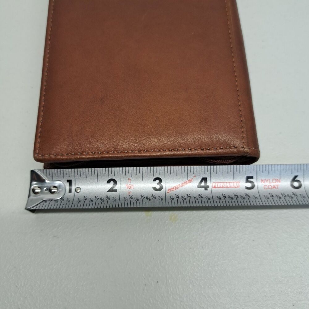 Boulder Ridge Crossbody Bag Brown Leather Folding Wallet Purse - Picture 7 of 7